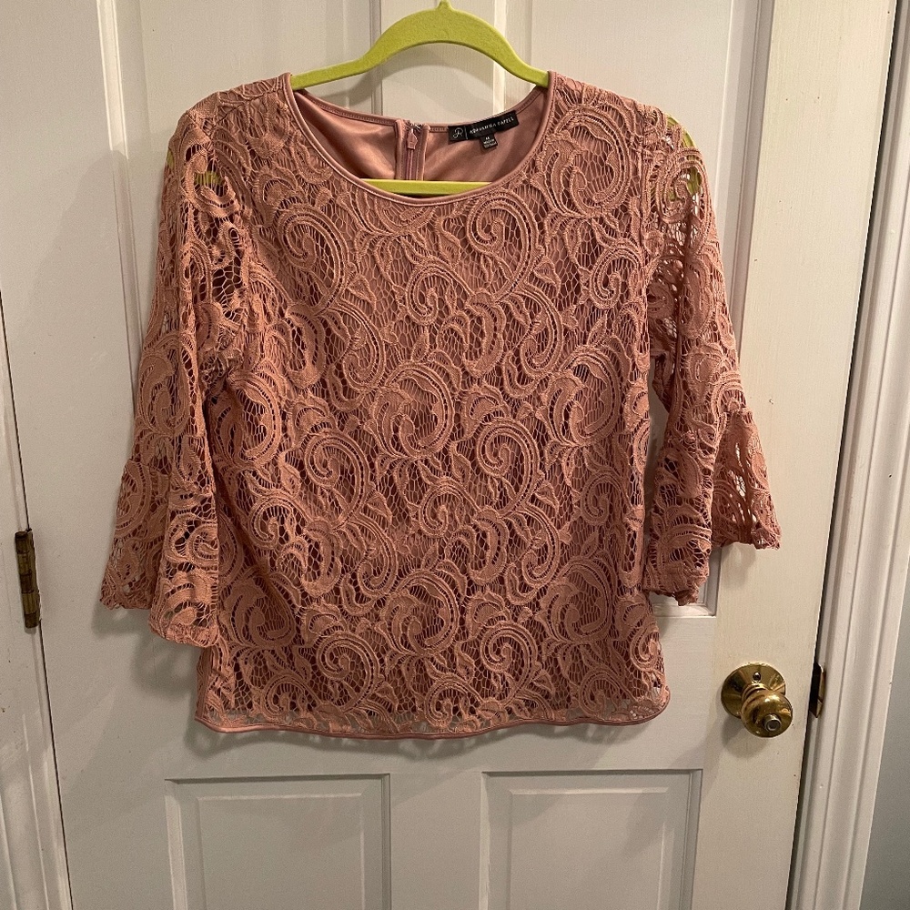 Adrianna Papell Lace Top Size Medium
